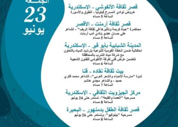 عروض نوادي المسرح …