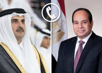 السيسي يتلقي اتصالاً هاتفياً من صاحب السمو الشيخ تميم