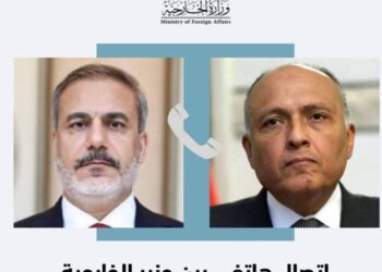 للتهنئة ….اتصال تليفوني بين وزير خارجية مصر وتركيا 