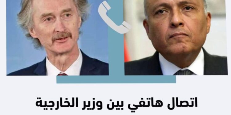 وزير الخارجية يتلقى اتصالاً هاتفياً مع مبعوث الأمم المتحدة الخاص إلى سوريا