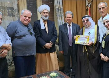 لجنة الدفاع العربي السوري تكرم الوجيه العراقي إبراهيم الدهش