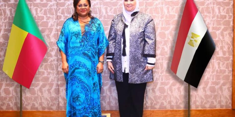 وزيرة التضامن الإجتماعي تستقبل وزيرة الشئون الإجتماعية بجمهورية بنين