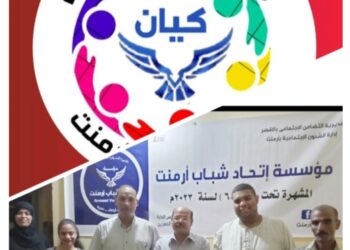 الدهرين يصل بإتحاد شباب أرمنت الى كيان شبابى بوزارة الشباب .