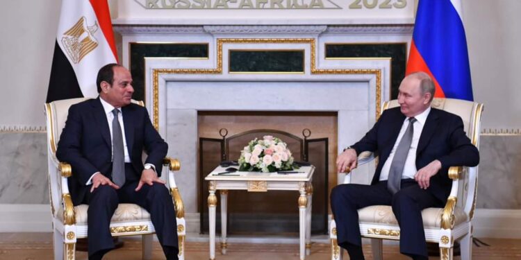 السيسى يلتقى مع الرئيس الروسي فلاديمير بوتين …