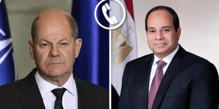 السيسى يتلقى اتصالاً هاتفياً من المستشار الألماني أولاف شولتز …
