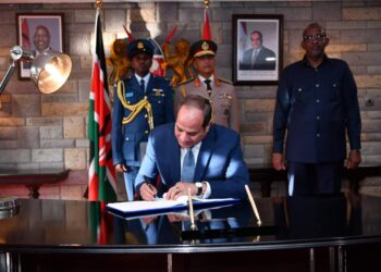 السيسي يوجه كلمة للرئيس روتو رئيس كينيا وللشعب الكيني الشقيق