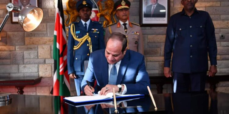 السيسي يوجه كلمة للرئيس روتو رئيس كينيا وللشعب الكيني الشقيق