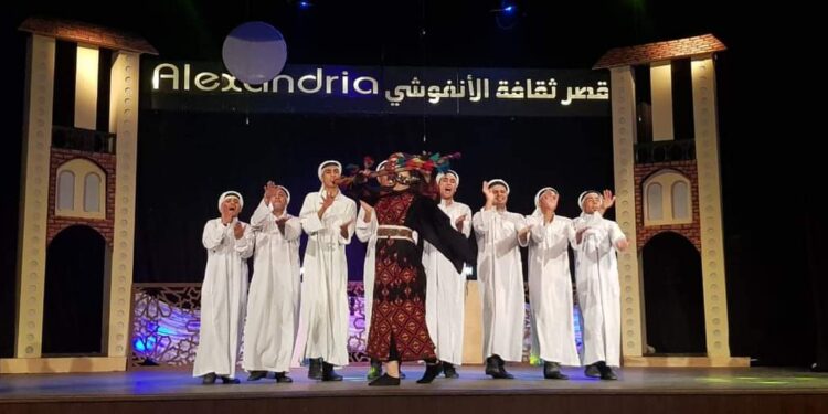 فلكلور العريش وفنون التنورة في ليالي “ثقافتنا في إجازتنا” بالإسكندرية