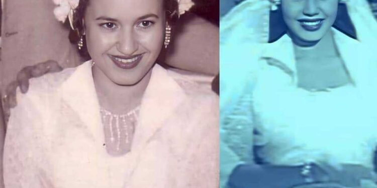 نشر احدهم صورة من حفل زفاف والدته …