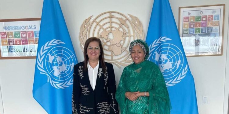 وزيرة التخطيط تبحث سبل التعاون مع نائبة الأمين العام للأمم المتحدة