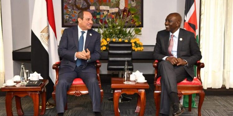 السيسى يلتقى اليوم في العاصمة الكينية نيروبي مع الرئيس ويليام روتو