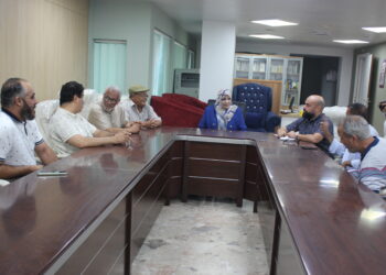 اللجنة العليا مهرجان بنغازي للفنون مسرحية يستقبل وزيرة الثقافة والفنون بالحكومة الليبية