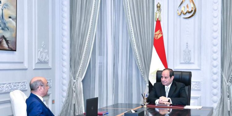 السيسى يجتمع اليوم مع المستشار عمر مروان وزير العدل