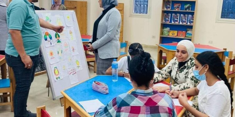 استمرار الإقبال على قافلة قصور الثقافة بقرية برنشت ضمن مبادرة “أنت الحياة”