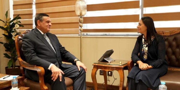 وزير التنمية المحلية يستقبل رئيسة المجلس القومي للمرأة