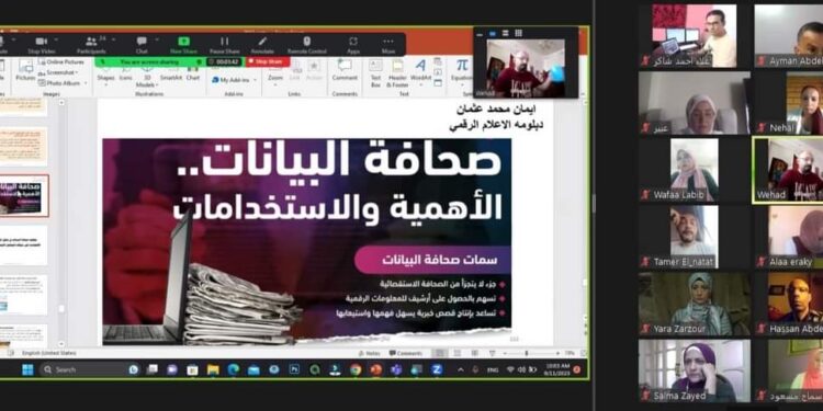 تصميم مخطط بياني بشكل احترافي في ثالث أيام ورشة “الإعلام الرقمي”