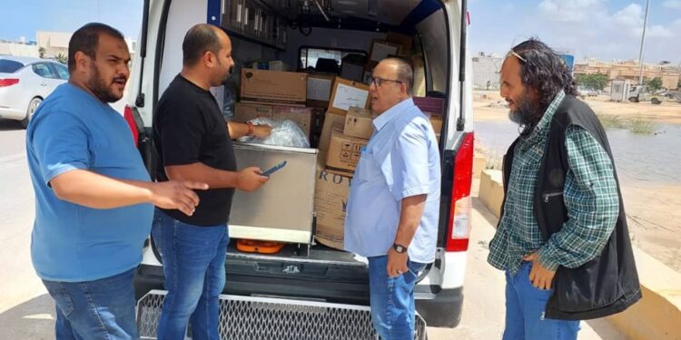 العيادة المجمعة خالد بن الوليد تخرج بقافلة مساندة طيبة