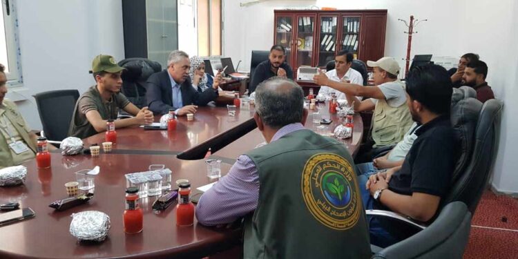 اجتماع مركز البحوث الزراعية البيضاء