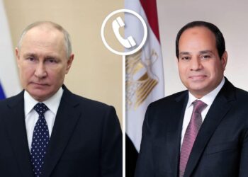  الرئيس السيسي يتلقى إتصالا هاتفيا من فلاديمير بوتين رئيس روسيا