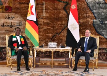 الرئيس السيسي يستقبل رئيس زيمبابوي
