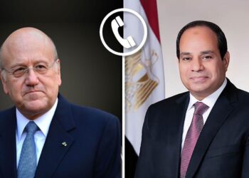 الرئيس السيسي يتلقى إتصالا هاتفيا من رئيس الحكومة اللبنانية