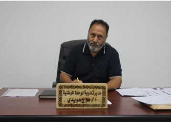 ثانوية الوحدة الوطنية للبنين تستقبل طلبة الصف الاول فترة المسائية