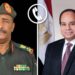 رئيس مجلس السيادة السوداني يهنىء الرئيس السيسي بفوزه بولاية جديدة