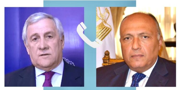 الوزير سامح شكري يتلقى اتصالاً من وزير الخارجية الإيطالي