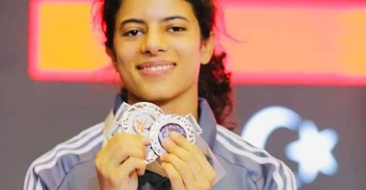 البطلة الليبية “سما فريطيس” تحقق الميدالية الفضية بطولة السيدات الكاراتيه بالشارقة