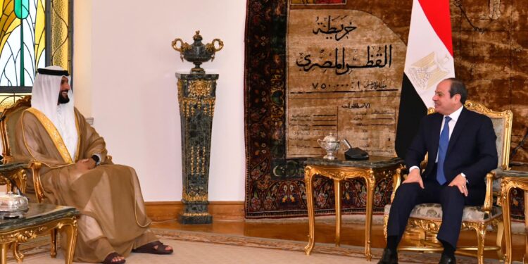 الرئيس السيسي يستقبل مستشار الأمن القومي البحريني