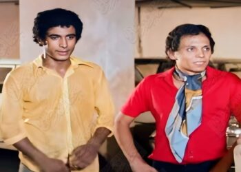 أحمد زكي وعادل إمام في فيلم “كلام في الحب”   