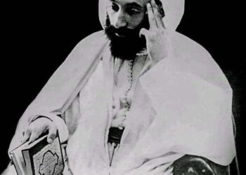 عبد الحميد بن باديس يتحدث في عيد العلم في الجزائر .