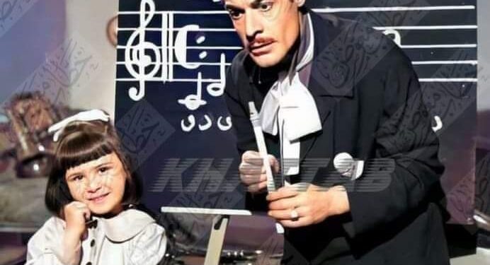 نيللي الصغيرة مع عبد السلام النابلسي في سنة أولى سينما   