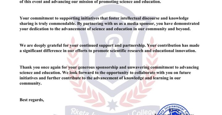 كلية ركيتا الدولية المملكة المتحدة تكريم مجلة الرواد على مواكبتها للتغطية نشاطات الكلية