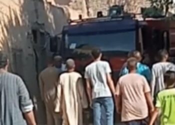 الحماية المدنية تسيطر على حريق الصف بقرية السلام بأرمنت …