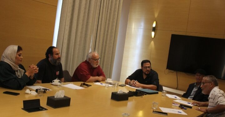 الاجتماع الثالث مهرجان جائزة الفنان محمد عبدالهادى للابداع المسرحي