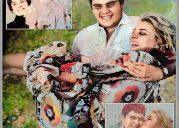 الفنانة نادية لطفي ولحظات من السعادة مع ابنها أحمد البشاري …