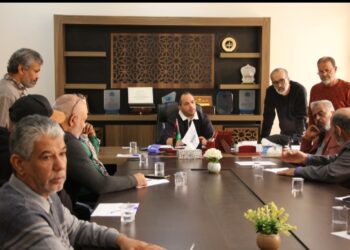 اجتماع مدير قناة ليبيا الوطنية بنغازى برؤساء الأقسام 