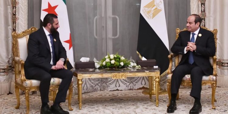 السيسي يتلقى بالسيد أحمد الشرع رئيس الجمهورية العربية السورية …