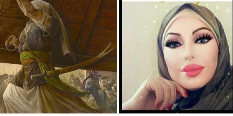 قراءة تحليلية قي لوحة معركة خيبر للفنان حسن روح الأمين …