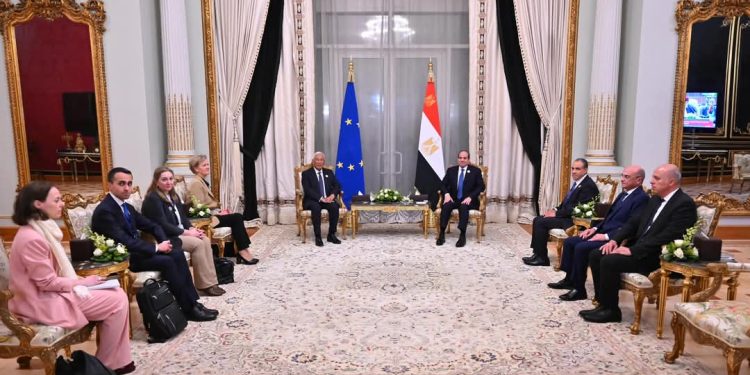 السيسي يلتقى بالسيد “أنطونيو كوستا” رئيس المجلس الأوروبي …