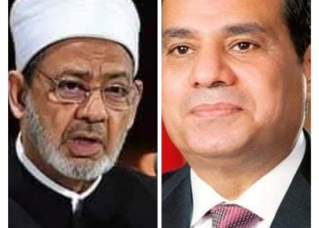 الرئيس السيسي يطنئن تليفونيا على صحة شيخ الأزهر الشريف