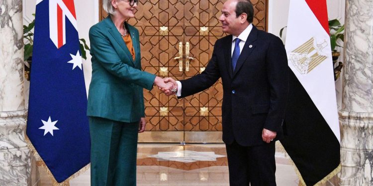 الرئيس السيسي يستقبل الحاكم العام لكومنولث أستراليا