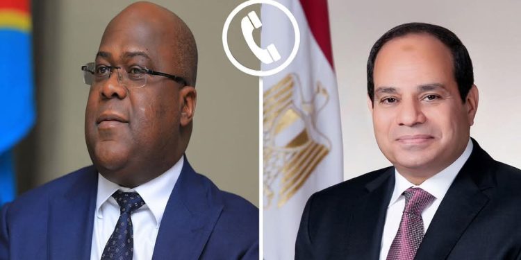 السيسى يجرى اتصالاً هاتفياً مع فيليكس تشيسيكيدي رئيس جمهورية الكونغو