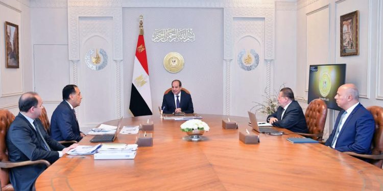 السيسى يجتمع اليوم مع الدكتور مصطفى مدبولي رئيس مجلس الوزراء،