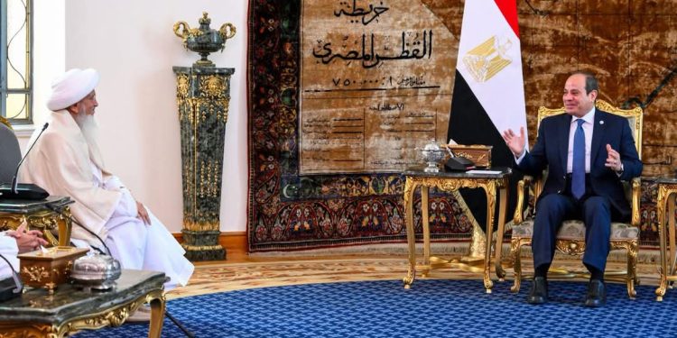 السيسى يستقبل اليوم السلطان الدكتور مفضل سيف الدين …