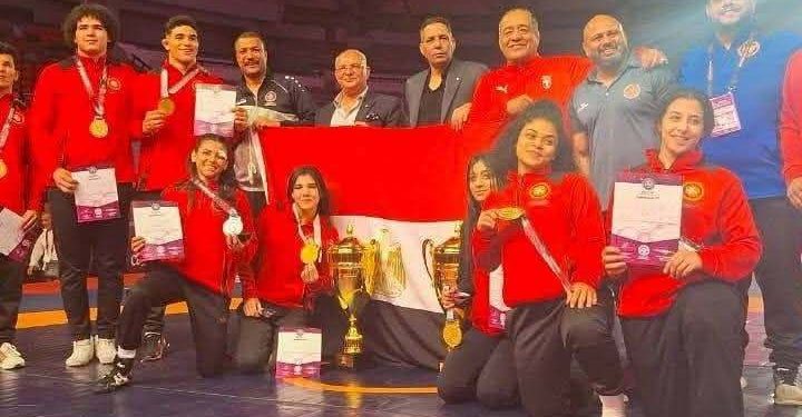 مصر تحصد ٦٢ ميدالية في البطولة الأفريقية للمصارعة.