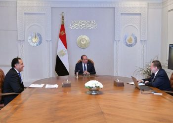 السيسى يجتمع مع الدكتور مصطفى مدبولي رئيس مجلس الوزراء