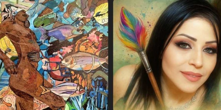 غُرُوبُ الحَمَوِيّ: “أُجَسِّدُ الفِكْرَةَ بِصُورَةٍ مَرْئِيَّةٍ وَأَرْسُمُ مَمْلَكَةَ الحُبِّ عَلَى الخَشَبِ”