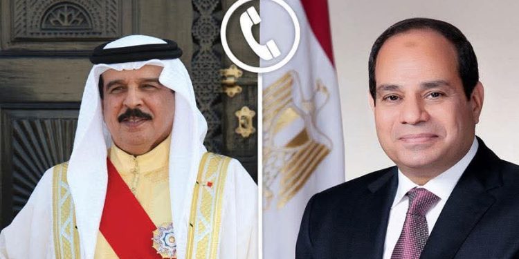 السيسى يجرى إتصالاً هاتفياً اليوم بملك البحرين …